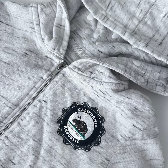 California Republic Full Zip Hoodie - Gray, Size M (10/12) - Picture 4 of 7